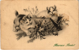 CPA Heureuse Annee CATS (1341217) - Cats