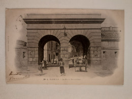 Algérie - TLEMCEN- La Porte Boumédine- CPA Animée Ancienne,1904 - - Tlemcen