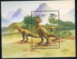 RASD - Sahara Occ. 1992  Dinosaurios  Hoja Bloque - Autres - Afrique