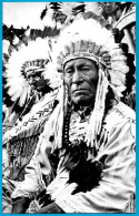 CPA CARTE-PHOTO KODAK - CHEF INDIEN à Plumes ** Indian Chief America - Native Americans