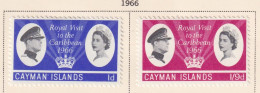CAYMAN ISLANDS  -  1966 Royal Visit Set Hinged Mint - Iles Caïmans