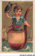 CAR-ABHP3-0495-CHROMOS - UN ENFANT DANS UNE PIPE SOUS FORME DE BATEAU - Andere & Zonder Classificatie