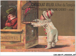 CAR-ABHP7-1302-CHROMOS - CHOCOLAT IBLED - PARIS-MONDICOURT - PIERROI CEDE A LA TENTATION - Ibled