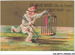 CAR-ABHP7-1304-CHROMOS - CHOCOLAT IBLED - PARIS-MONDICOURT - LA FUITE DU COUPABLE - Ibled