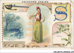 CAR-ABHP9-1725-CHROMOS - CHICOREE CASIEZ - SABRE - SOURCE - SERBE - SITENE - Tè & Caffè