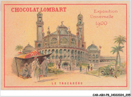 CAR-ABHP8-1550-CHROMOS - CHOCOLAT LOMBART - EXPOSITION UNIVERSELLE 1900 - LE TROCADERO - Lombart