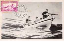 1949 . Carte Maximum . N°105562 .monaco.barque Et Pecheurs .cachet Monaco . - Cartes-Maximum (CM)