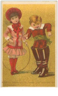 CHROMOS.n°131.CANON-QUENARDEL.EPICERIE.COMBIEN FAUDRA T'IL DE TEMPS POUR DEFORMER CES BELLES BOTTES.FONDS DORE - Tè & Caffè