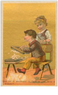 CHROMOS.n°127.CANON-QUENARDEL.EPICERIE.QUEL EST LE MONUMENT DE PARIS LE PLUS FACILE A DEMOLIR.FONDS DORE - Tè & Caffè
