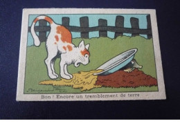 Benjamin Rabier Illustrateur. N°150194 .bon Encore Un... Chat .7 X 10.5 Cm - Andere & Zonder Classificatie