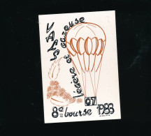 CPSM - 1988 Vals Les Bains  Bourse Cartes Postales Montgolfière - Dessin MAd'MA - Collector Fairs & Bourses
