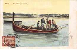 POLOGNE.Carte Maximum.AM14119.1907.Cachet Malte.Pêcheurs En Barque - Malte