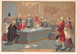 Chromos -COR12441 - Chicorée à La Ménagère - Abolition Des Privilèges - Hommes - 8x12cm Env. - Tee & Kaffee