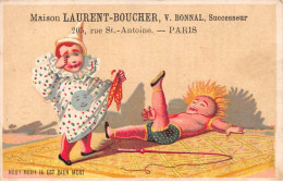 Chromos.AM13649.Laurent-Boucher.11x6 Cm Environ.heu ! Heu ! Il Est Bien Mort - Andere & Zonder Classificatie