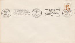 Argentina  6 JAN 1962 Primer Vuelo Al Polo Sur Ca 4 JAN1974 (62526E) - Polar Ships & Icebreakers