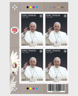 Malta 2025 Block Of 4 Pope Francis 1936-2025 1v MNH - Malte