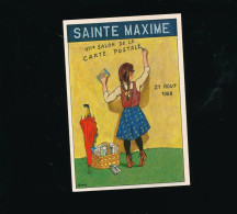 CPSM - 1988 Sainte Maxime Salon De La Carte Postale  Signée Au Verso Par André Roussey - Collector Fairs & Bourses