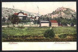 AK Kyffhäuser / Kaiser Wilhelm Denkmal, Gasthaus Barbarossa-Höhle - Kyffhäuser