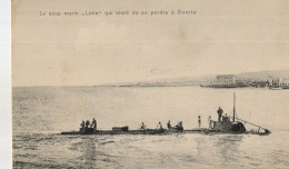 Le  Sous-marin Lutin Qui Vient De Se Perdre à Bizerte    /// Avril 25 :  N° 31.934 - Unterseeboote
