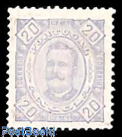 Angola 1894 20R, Violet, Stamp Out Of Set, Unused (hinged) - Angola