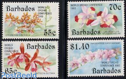 Barbados 1993 Orchid Conference 4v, Mint NH, Nature - Flowers & Plants - Orchids - Barbades (1966-...)