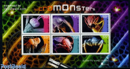 Australia 2009 Micro Monsters 6v M/s, Mint NH, Nature - Animals (others & Mixed) - Neufs