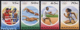 Bahamas 2004 Olympic Games 4v, Mint NH, Sport - Athletics - Boxing - Olympic Games - Swimming - Tennis - Athletics