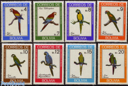 Bolivia 1981 Parrots 8v, Mint NH, Nature - Birds - Parrots - Bolivie