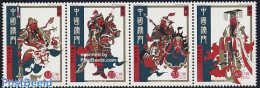 Macao 2004 Guan Di Legends 4v [:::], Mint NH, Nature - Horses - Art - Fairytales - Neufs