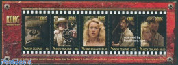 New Zealand 2005 Kong S/s, Mint NH, Nature - Performance Art - Monkeys - Film - Movie Stars - Neufs