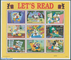 Palau 1997 Reading, Disney 9v M/s, Mint NH, Art - Disney - Disney