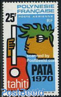 French Polynesia 1969 Tourism 1v, Mint NH, Performance Art - Various - Music - Tourism - Neufs