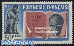 French Polynesia 1970 UNESCO 1v, Mint NH, History - Unesco - Neufs