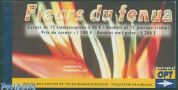 French Polynesia 2005 Flowers 12v In Booklet, Mint NH, Nature - Flowers & Plants - Stamp Booklets - Neufs