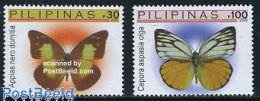 Philippines 2006 Definitives, Butterflies 2v, Mint NH, Nature - Butterflies - Philippines