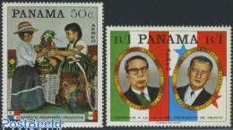 Panama 1968 Mexican Presidential Visit 2v, Mint NH, History - Various - Politicians - Costumes - Costumes