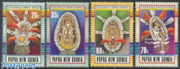 Papua New Guinea 1990 Dance Masks 4v, Mint NH, Various - Folklore - Papouasie-Nouvelle-Guinée