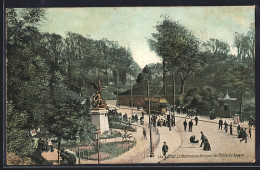 AK Brest, Le Monument Des Morts Pour La Patrie, Le Square Mit Strassenbahn - Tram