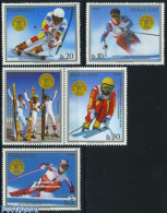 Paraguay 1988 Olympic Winter Winners 5v, Mint NH, Sport - Olympic Winter Games - Skiing - Skisport