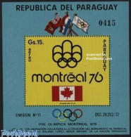 Paraguay 1975 Olympic Games Montreal 76 S/s, Mint NH, Sport - Olympic Games - Paraguay