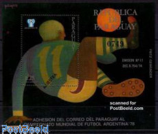 Paraguay 1977 World Cup Football, Poster S/s, Mint NH, Sport - Football - Paraguay