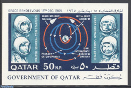 Qatar 1966 Space Exploration S/s, Mint NH, Transport - Space Exploration - Qatar