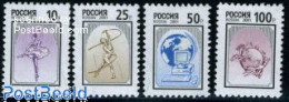 Russia 2001 Definitives 4v, Mint NH, Performance Art - Science - Sport - Dance & Ballet - Computers & IT - Gymnastics .. - Danse