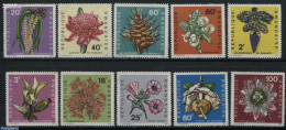 Rwanda 1968 Flowers 10v, Mint NH, Nature - Flowers & Plants - Autres & Non Classés