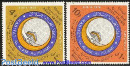 Saudi Arabia 1975 Moslim Conference 2v, Unused (hinged) - Arabie Saoudite