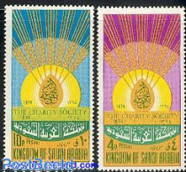 Saudi Arabia 1975 Welfare Association 2v, Mint NH - Arabie Saoudite
