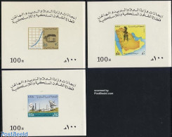 Saudi Arabia 1981 Telecommunications 3 S/s, Mint NH, Science - Various - Maps - Géographie
