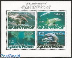 Samoa 1997 Greenpeace S/s, Mint NH, Nature - Greenpeace - Sea Mammals - Protection De L'environnement & Climat