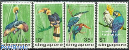 Singapore 1975 Birds 4v, Mint NH, Nature - Birds - Parrots - Kingfishers - Autres & Non Classés