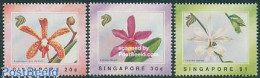 Singapore 1991 Orchids 3v, Mint NH, Nature - Flowers & Plants - Orchids - Autres & Non Classés